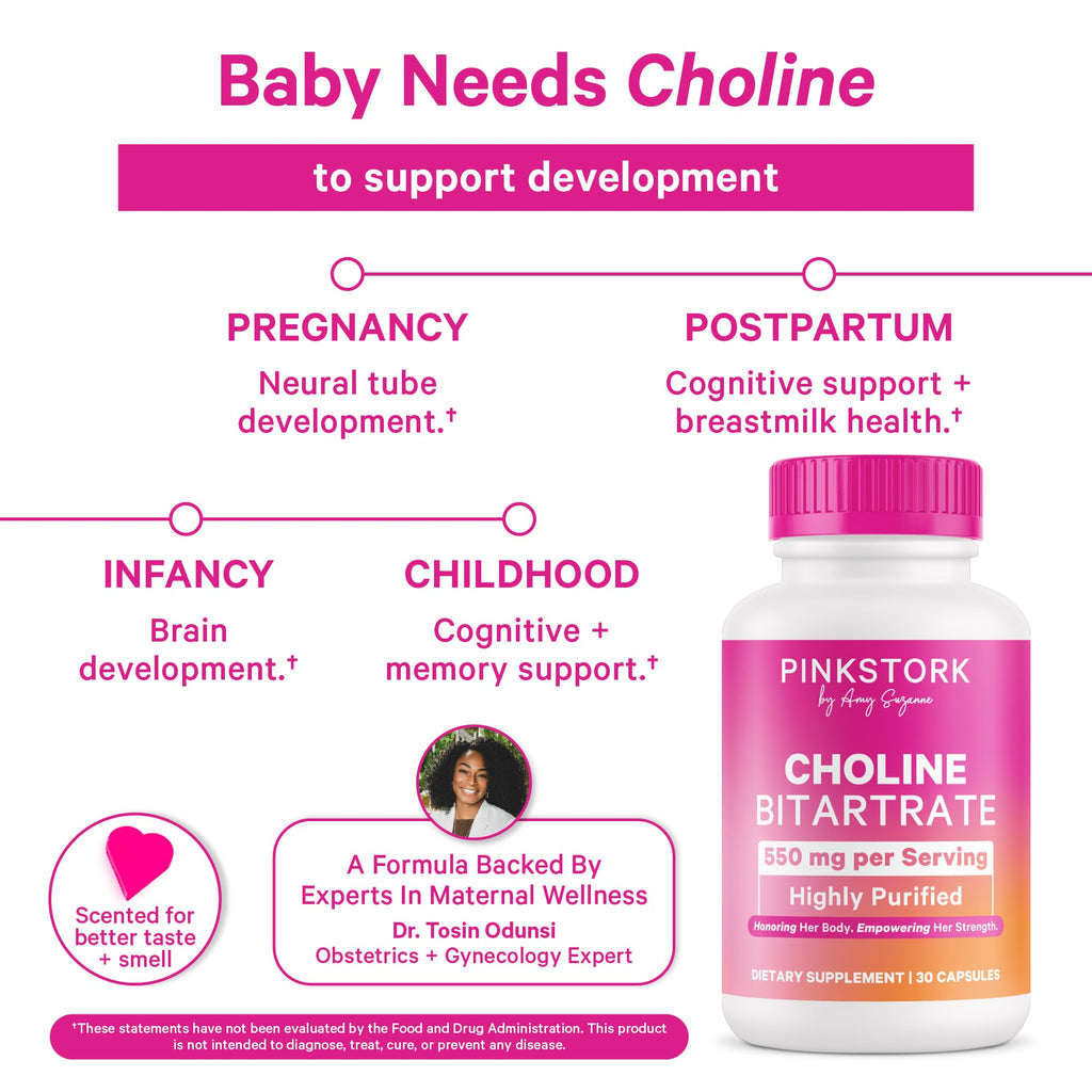 Choline Supplement by Pink Stork

