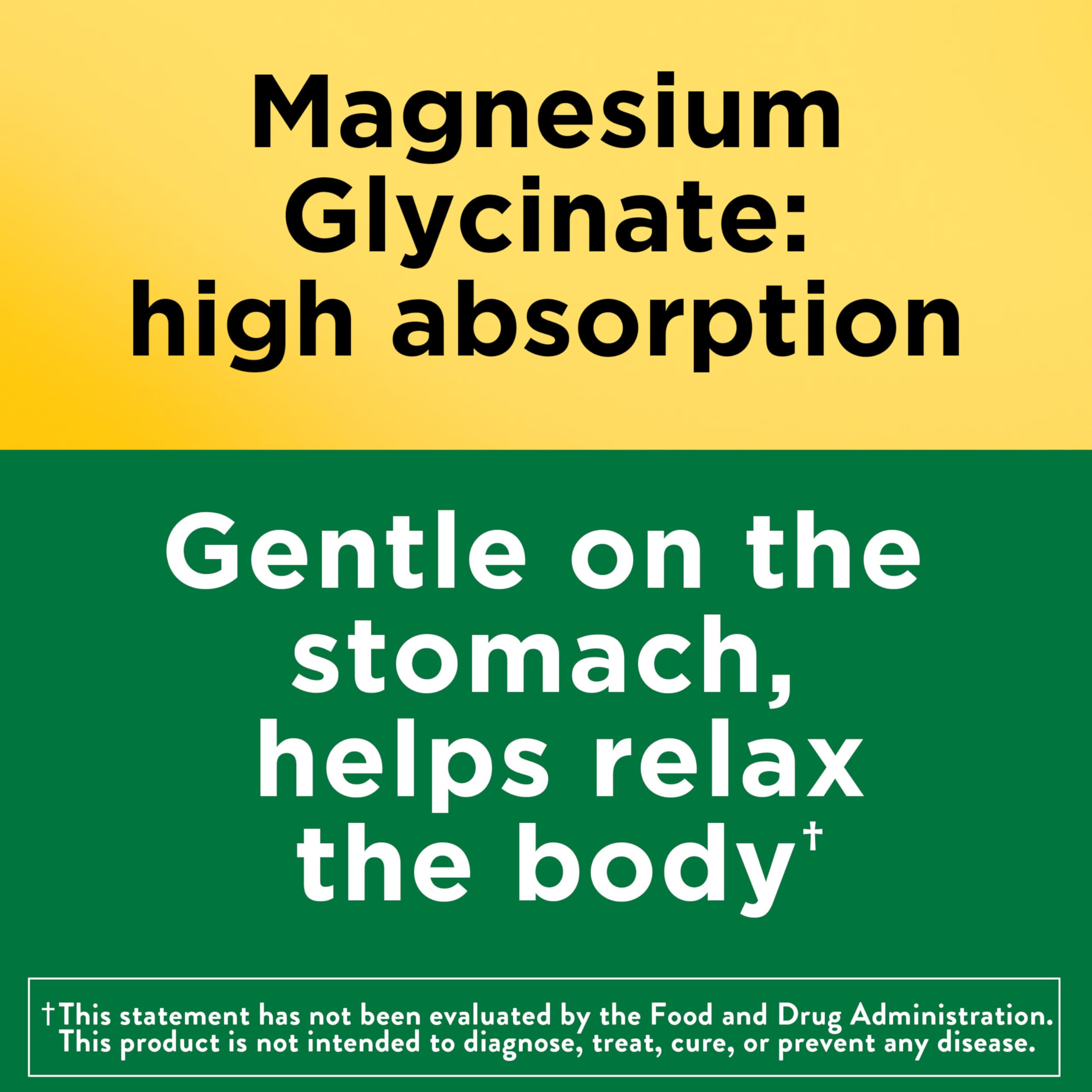 Nature Made Magnesium Glycinate 200 mg Supplement

