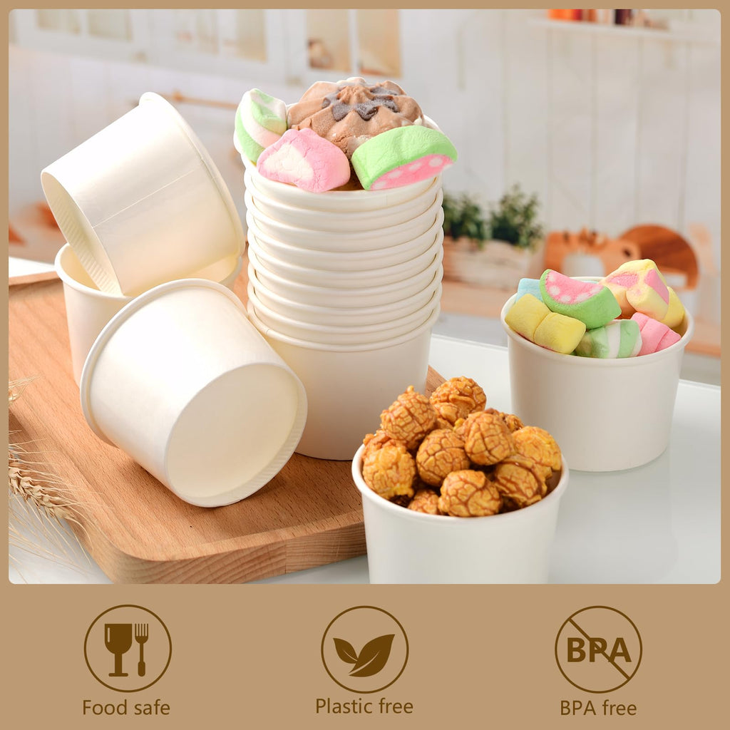 Belinlen Paper Dessert Vessels for Frozen Treats

