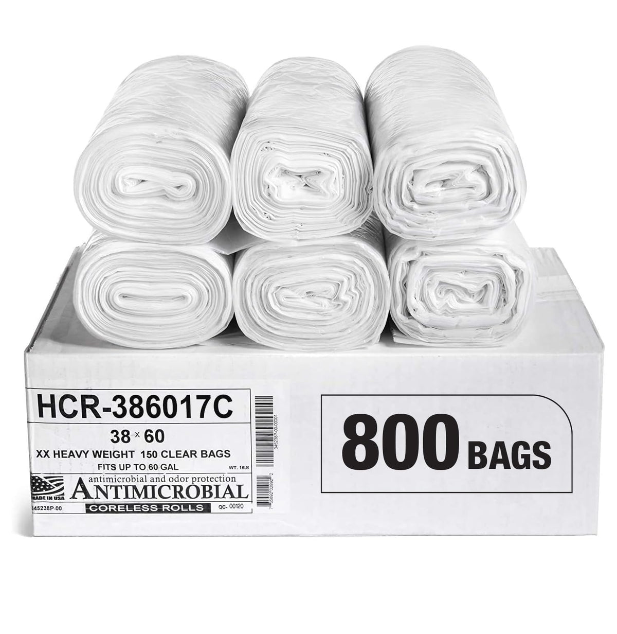 Aluf Plastics High Density Trash Bags - Heavy-Duty