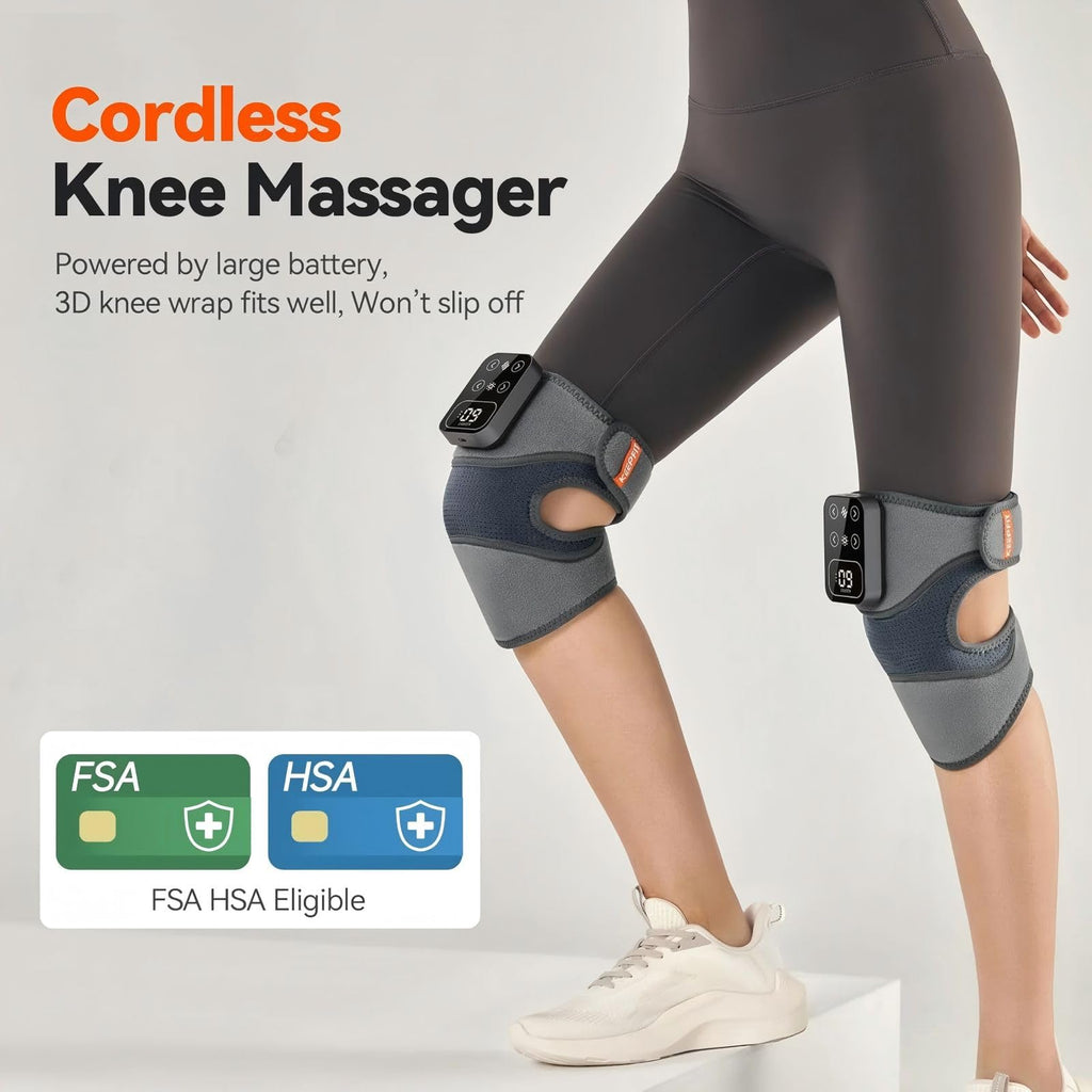 IKEEPFIT MAXwarm Knee Massager 4.0 Cordless Heat & Vibration

