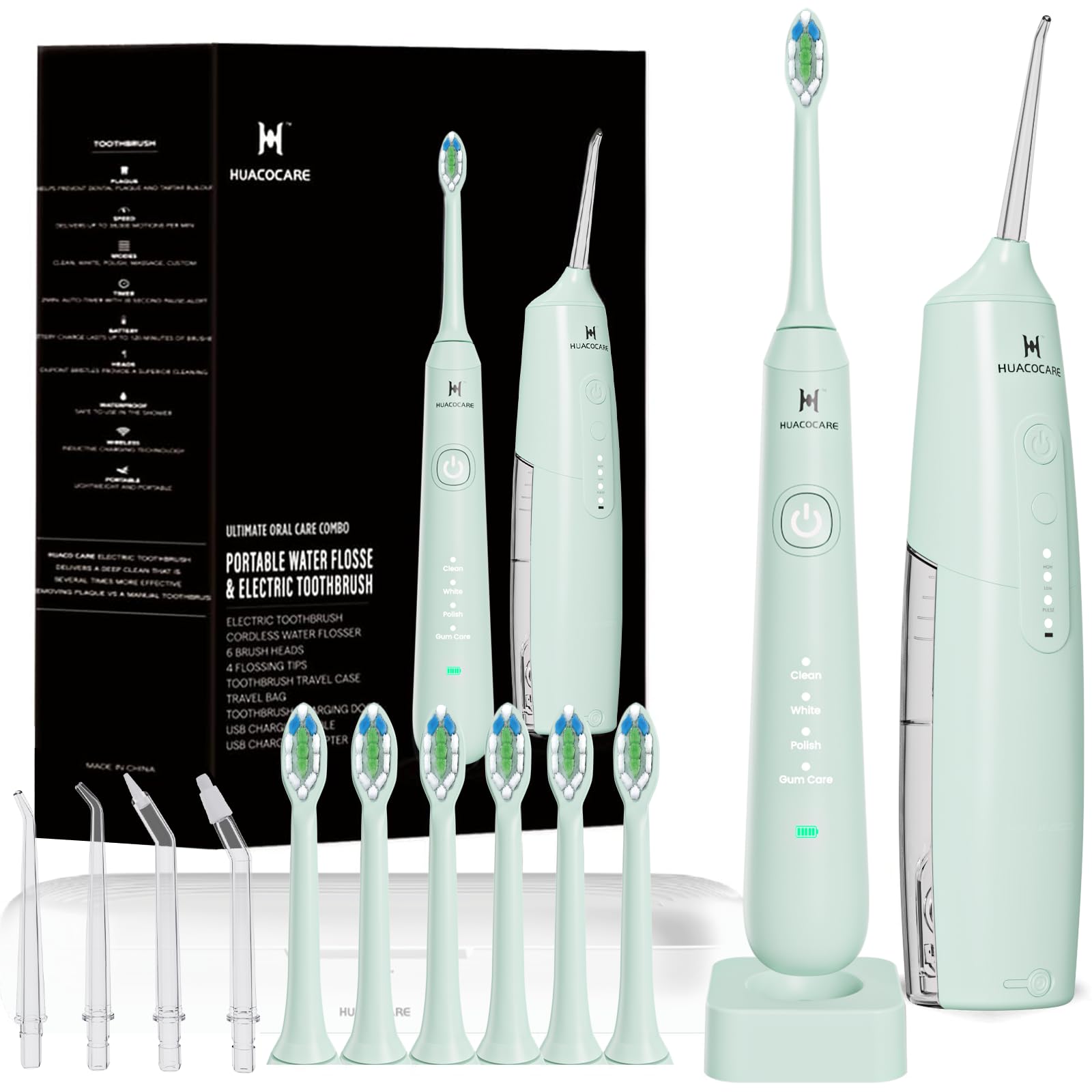 2-in-1 Water Flosser & Electric Toothbrush Kit for Teeth & Gum Health