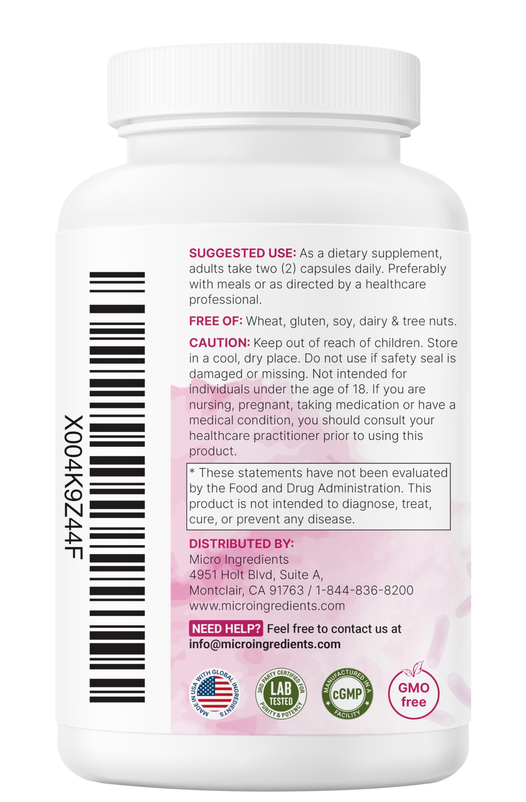 Micro Ingredients Women’s Probiotic for Digestive Support

