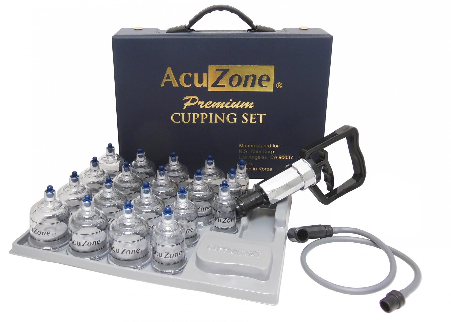 KS Premium Cupping Set with Cups and Hand Pump

