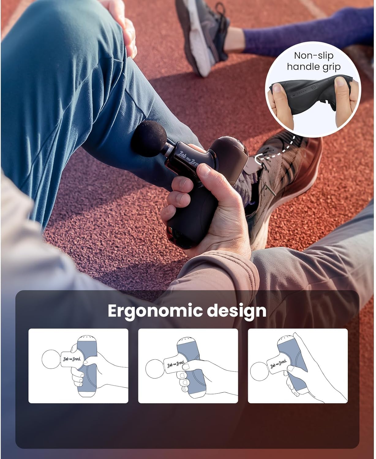 BOB AND BRAD Q2 Pro Mini Massage Gun – Heat & Cold Therapy

