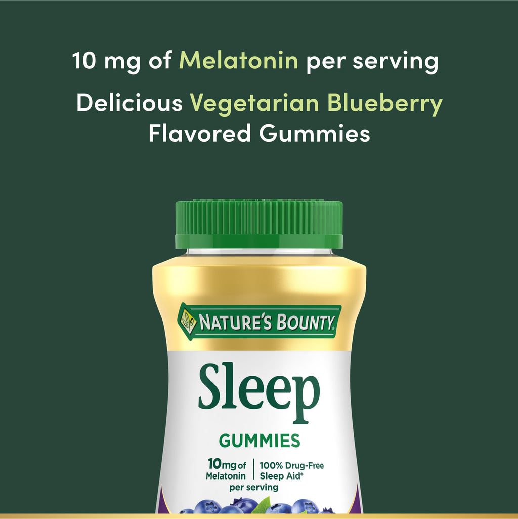 Nature’s Bounty Melatonin Gummies 10 mg Sleep Support

