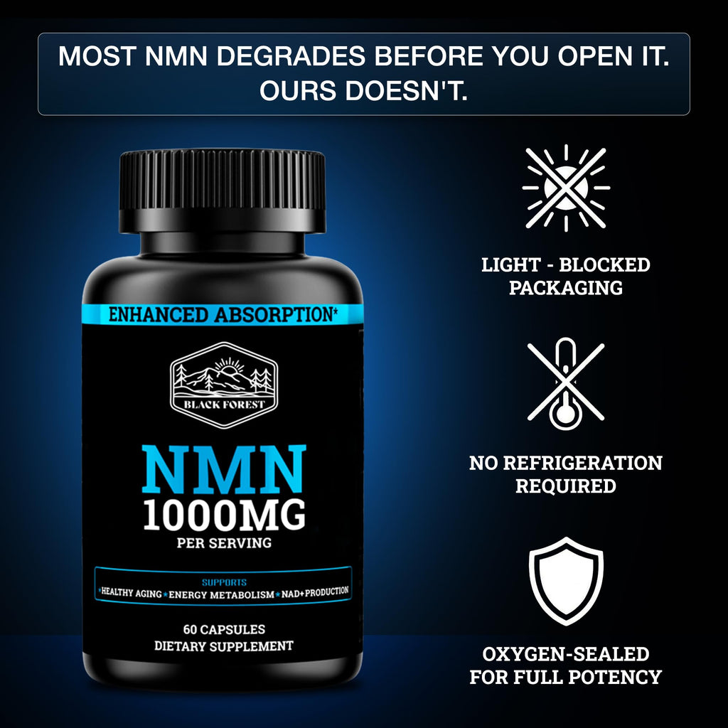 Black Forest NMN Supplement with BioPerine for NAD+

