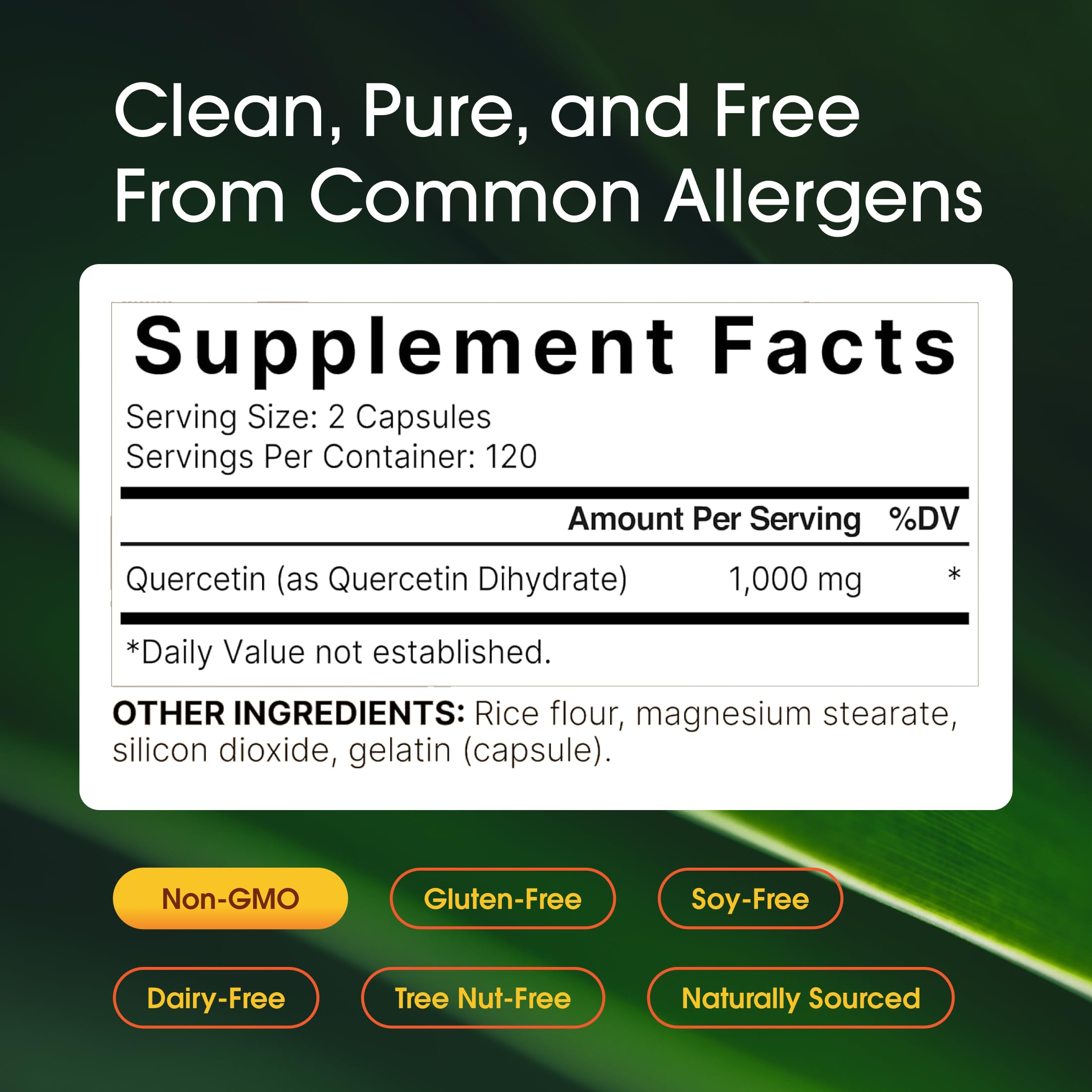 NatureBell Quercetin Immune Support Supplement

