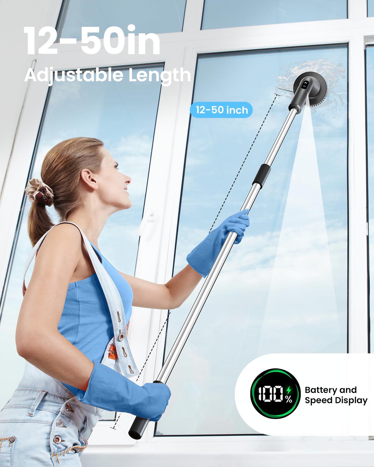 Leebein Electric Spin Scrubber Cordless Cleaning IPX7

