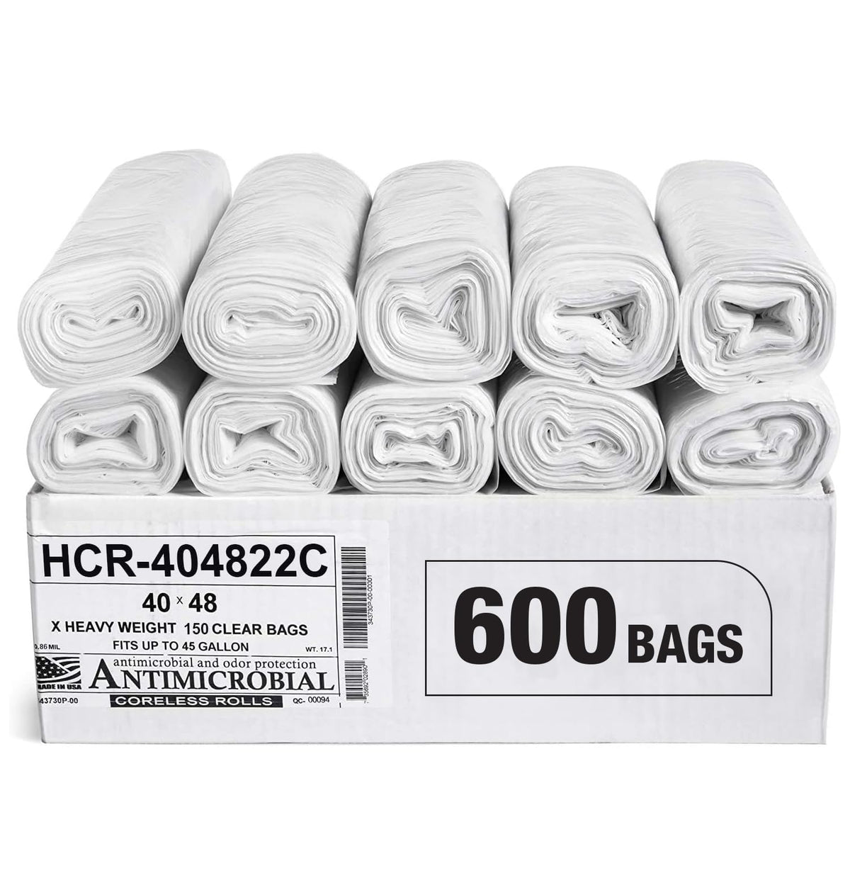 Aluf Plastics High Density Trash Bags - Heavy-Duty