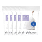 simplehuman Code J Custom Fit Liners for Kitchen Trash Cans

