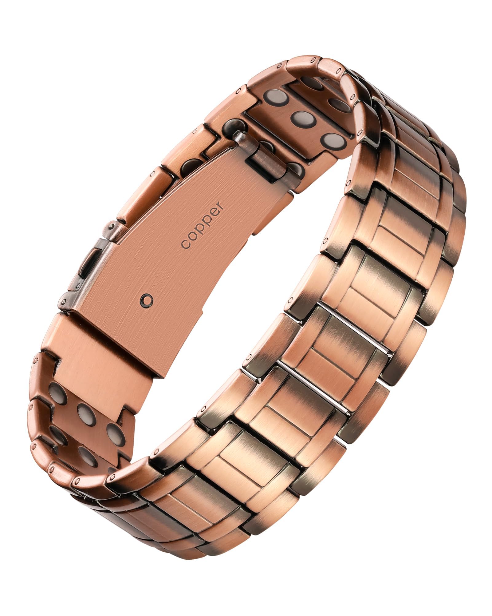 Feraco Magnetic Bracelet for Men, 3-Row Neodymium Magnets