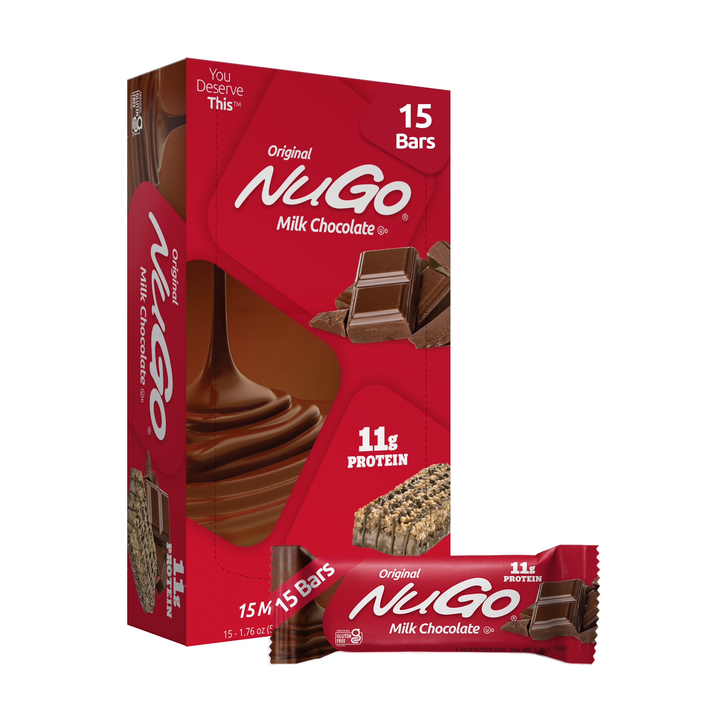 NuGo Original Protein Bar, Gluten Free, Non-GMO