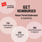 Hanes Women's Period Underwear | FSA Eligible

