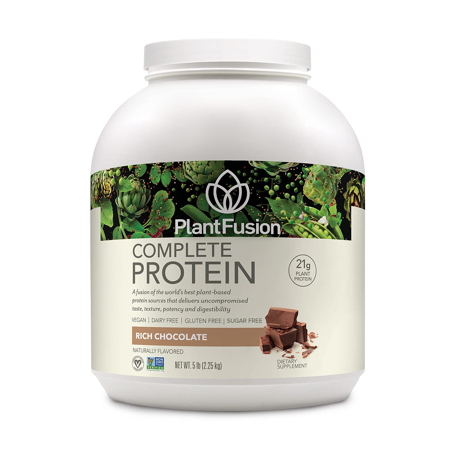 PlantFusion Complete Vegan Protein Powder with BCAAs