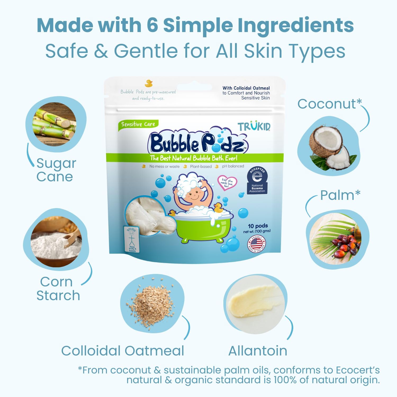 TruKid Bubble Podz Bubble Bath for Kids | Tear-Free

