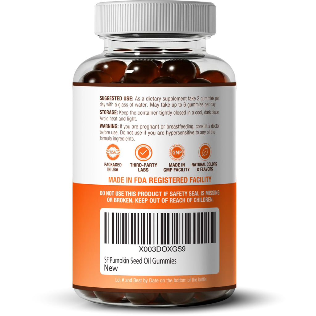 Pumpkin Seed Oil Gummies for Hair & Skin Health

