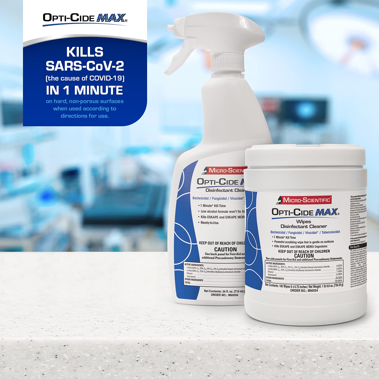 Opti-Cide Max Disinfecting Wipes - Micro-Scientific

