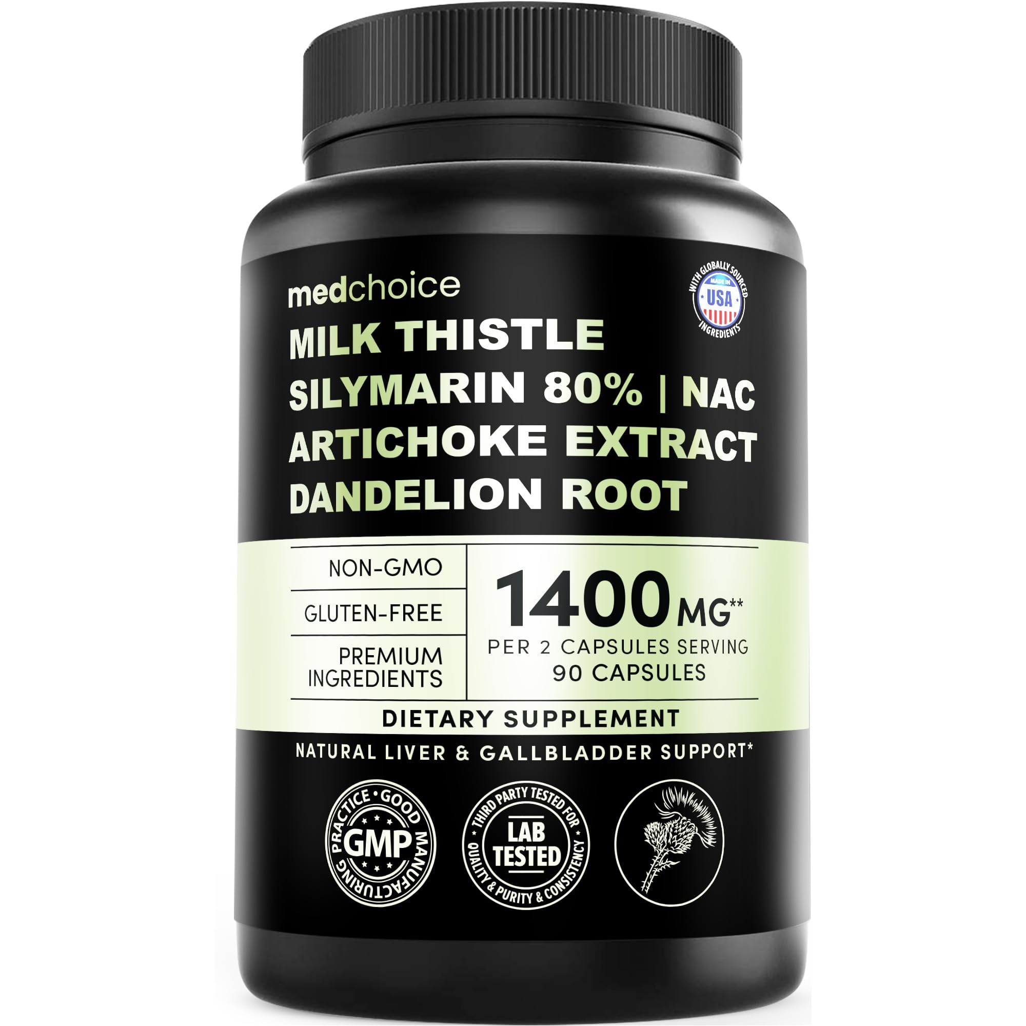 Milk Thistle Liver Support with NAC – Vegan Capsules

