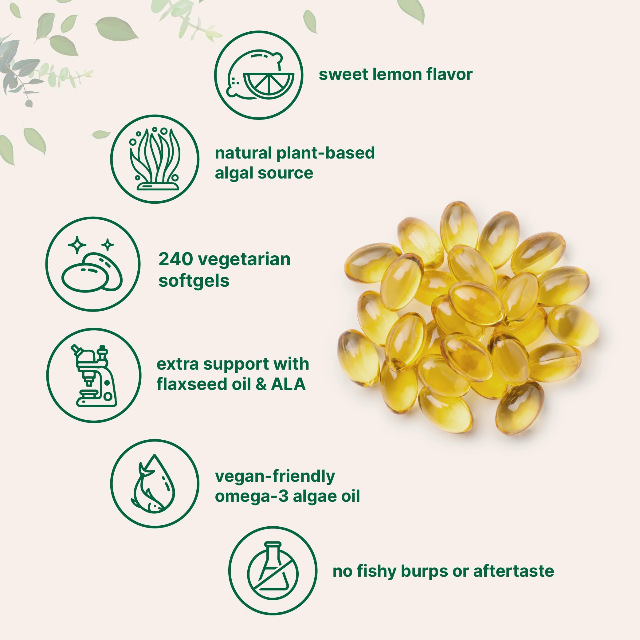 Micro Ingredients Vegan Omega-3 Algae Oil Supplement


