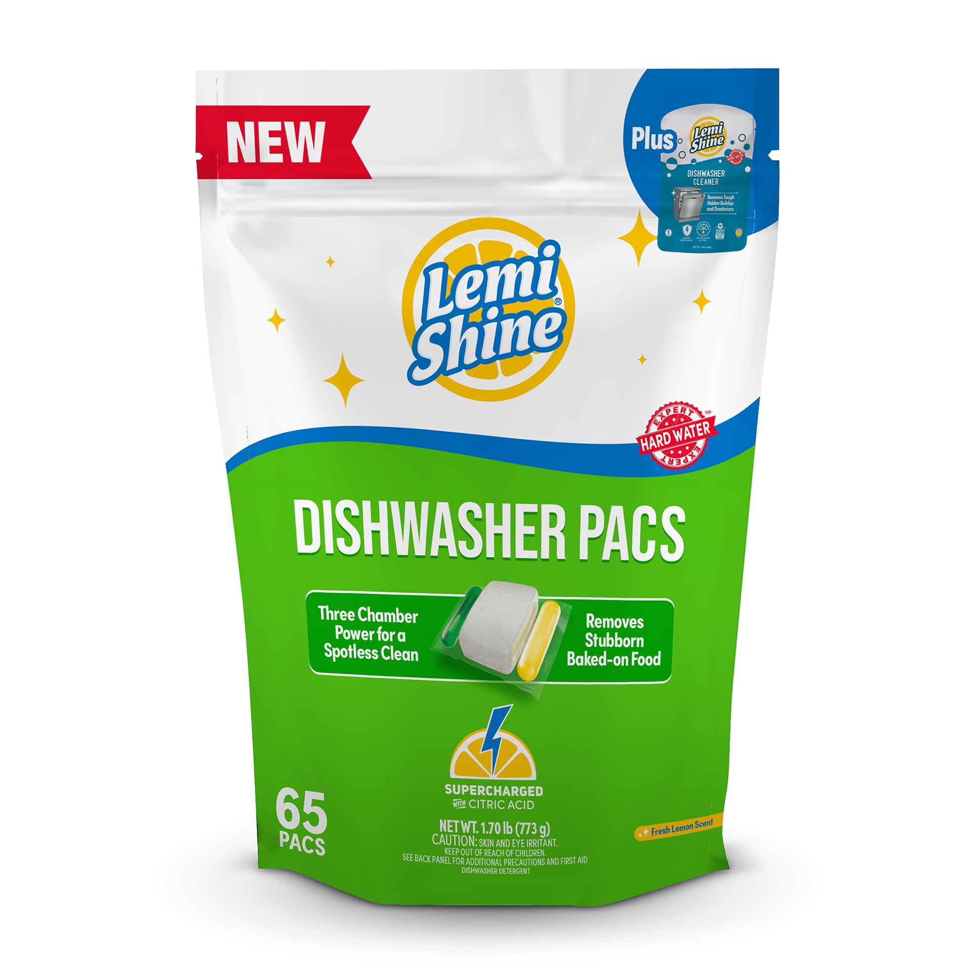 Lemi Shine Dishwasher Detergent Pods | Lemon Fresh Clean

