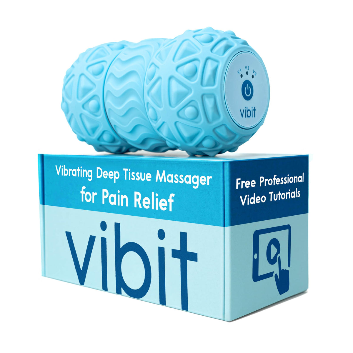 Vibit Vibrating Massage Roller for Deep Tissue Relief