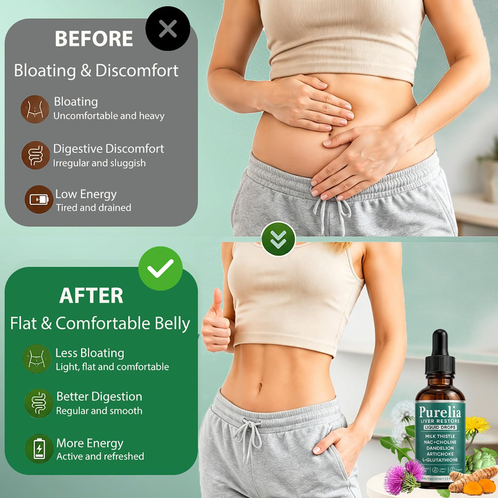Purelia Liver Restore Drops – Milk Thistle Detox

