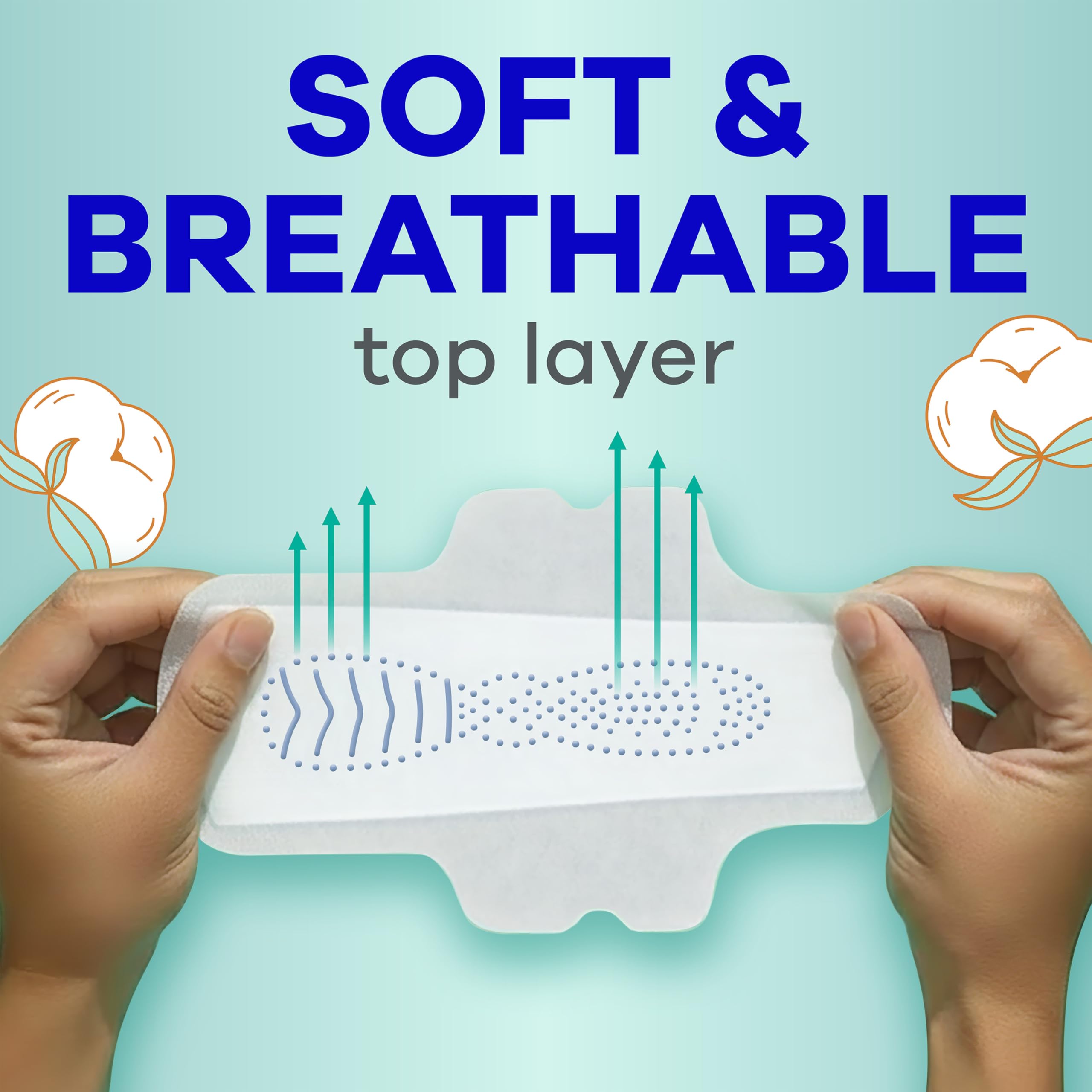Always Pure Cotton Feminine Pads | Skin-Friendly Protection

