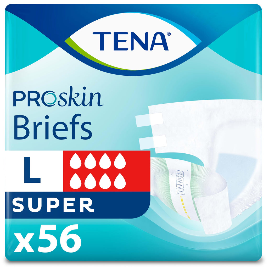 TENA ProSkin Incontinence Briefs for Adults - Super Absorbent

