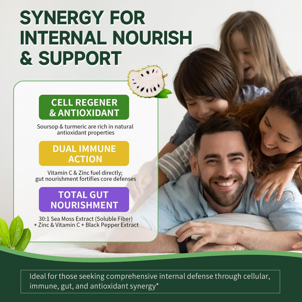 Lukaree Soursop Liquid Drops with Sea Moss for Immunity

