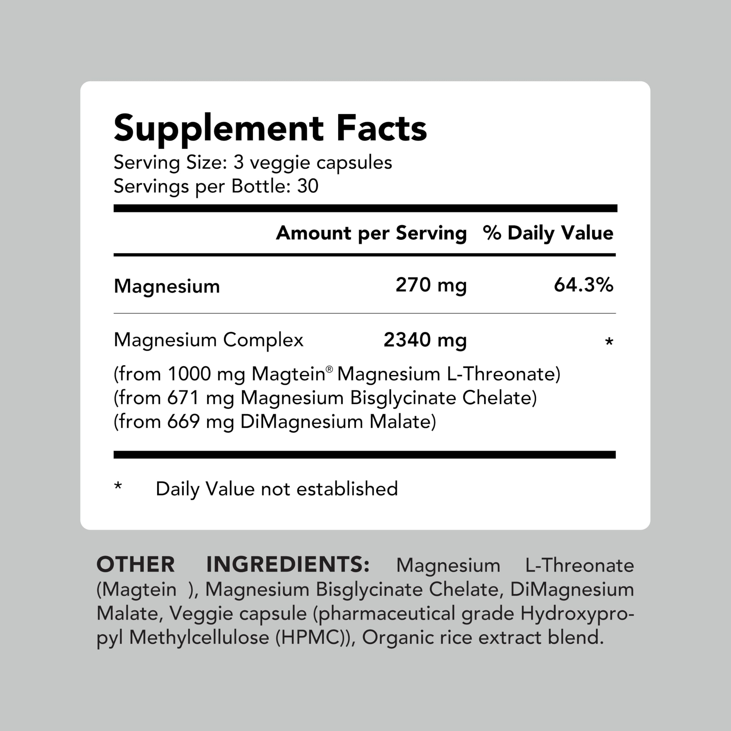 AMANDEAN Magtein Magnesium Complex for Brain Health

