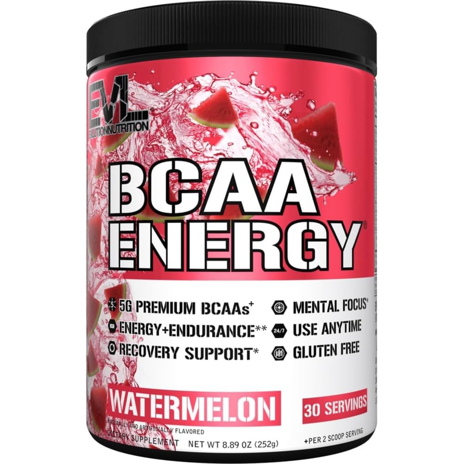 EVL BCAAs Amino Acids Powder Energy Pre Workout & Recovery