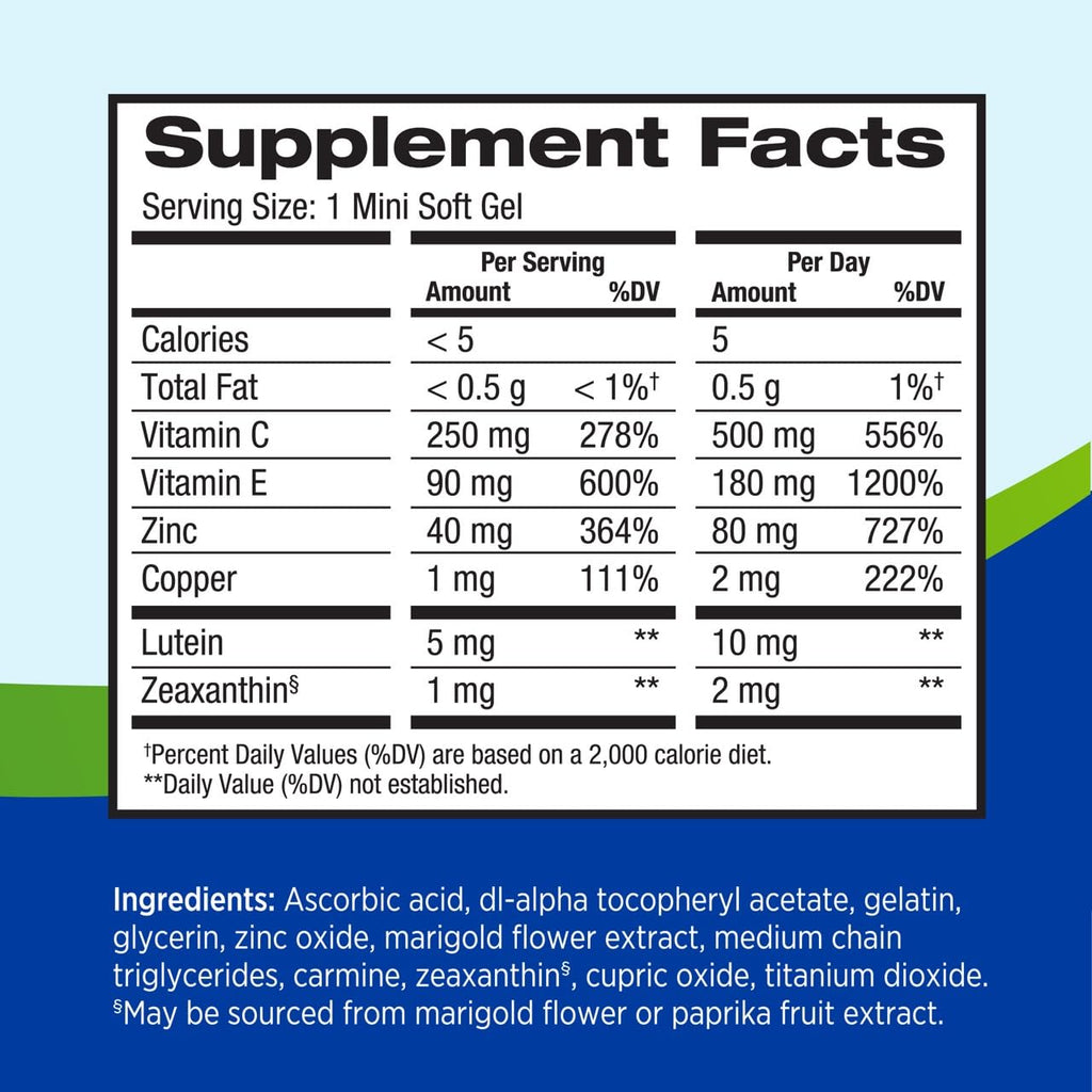PreserVision AREDS 2 Eye Vitamins - Lutein Zeaxanthin Formula

