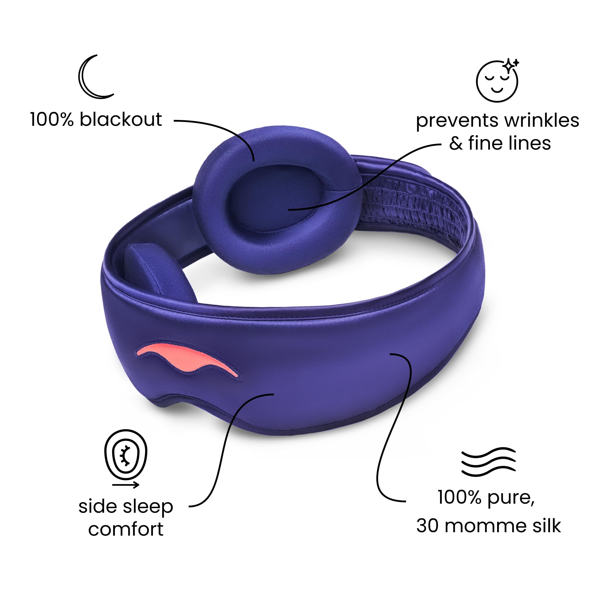 Manta Silk Sleep Mask Premium 22 Momme Silk Eye Mask

