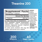 Jarrow Formulas L-Theanine 200mg Veggie Capsule

