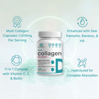 Multi-Collagen Peptide Complex Supplement Hair & Joints


