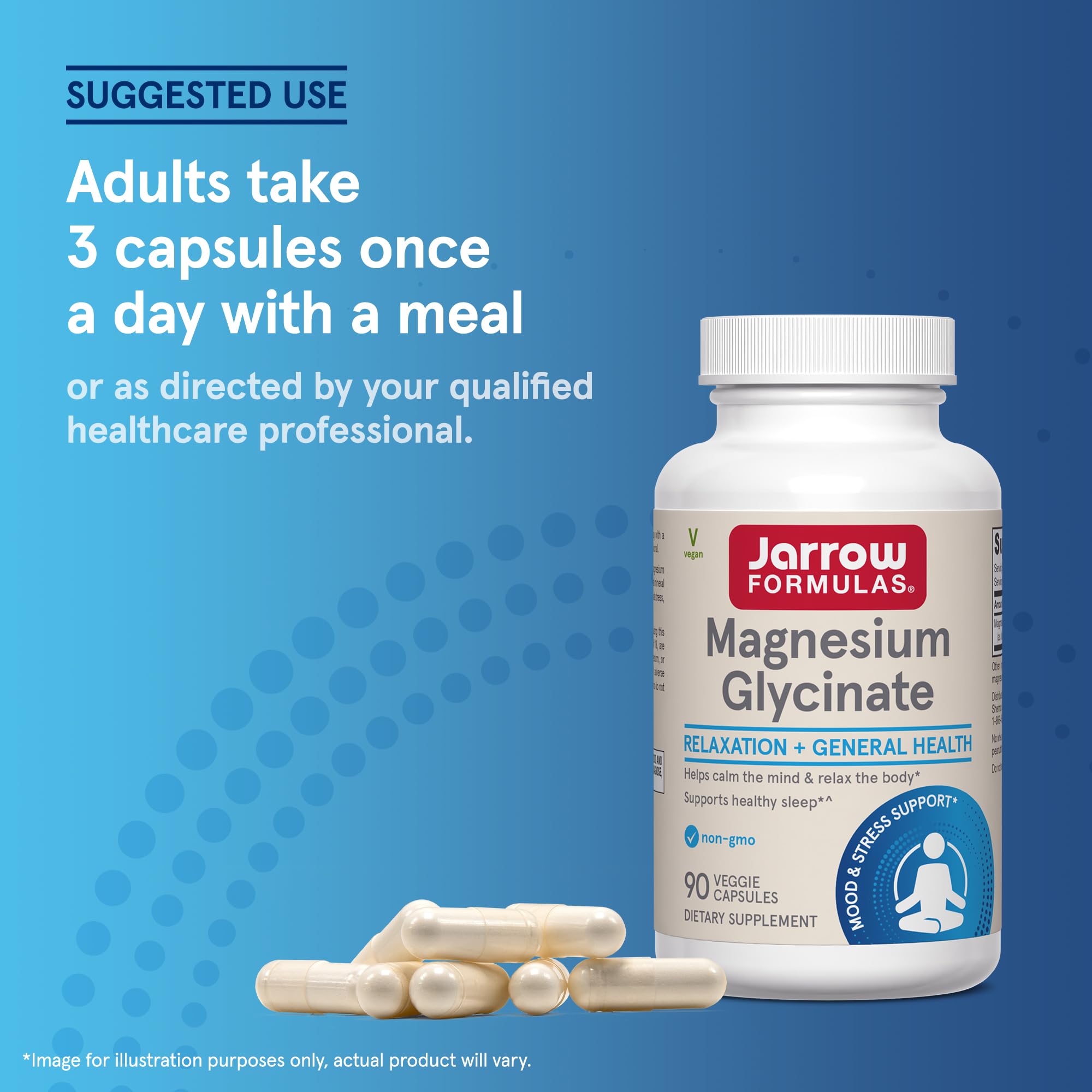 Jarrow Formulas Magnesium Glycinate Veggie Capsules 360 mg

