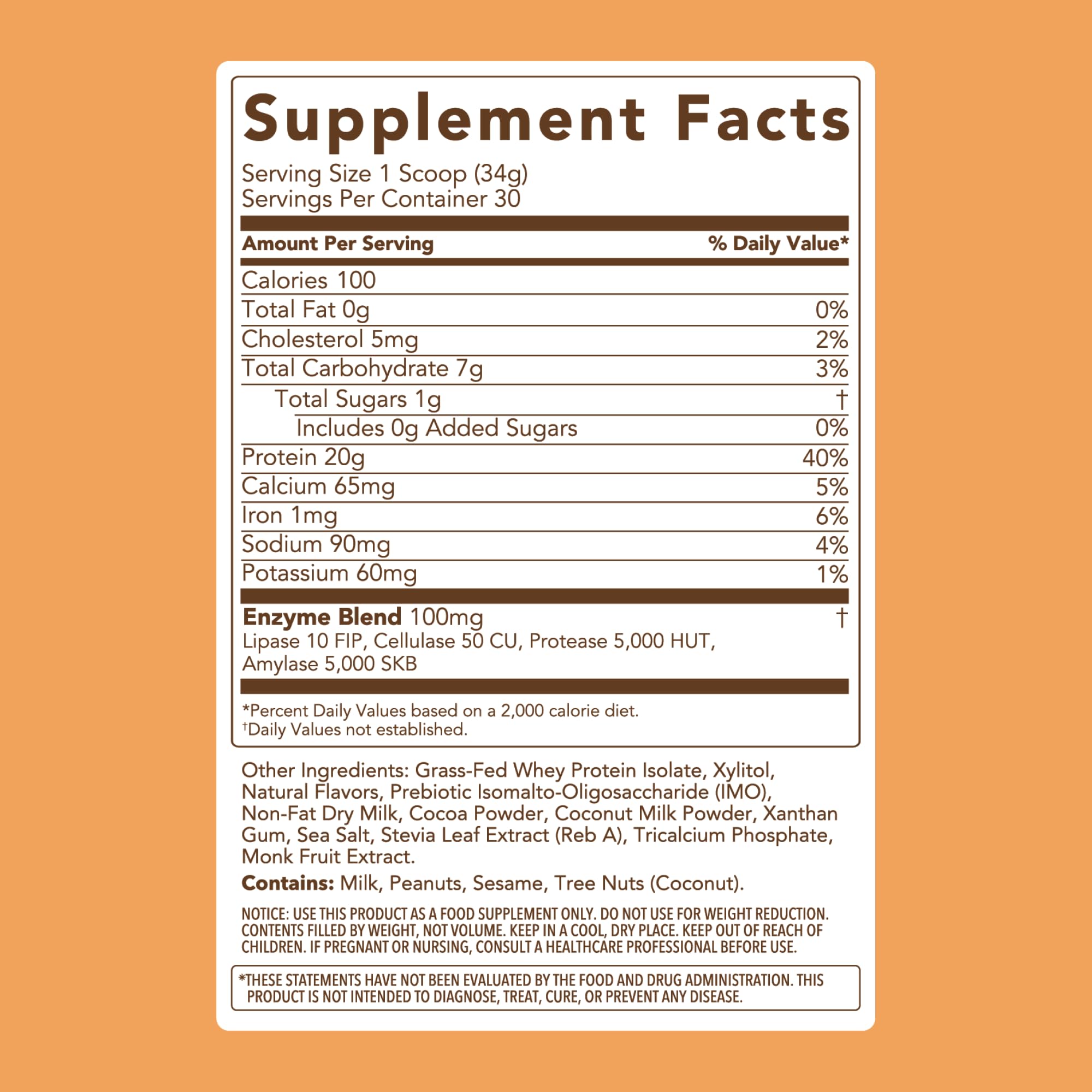 Clean Simple Eats Whey Isolate Protein Powder

