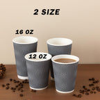 Clawsoff Corrugated Insulated Ripple Cups for Hot or Cold

