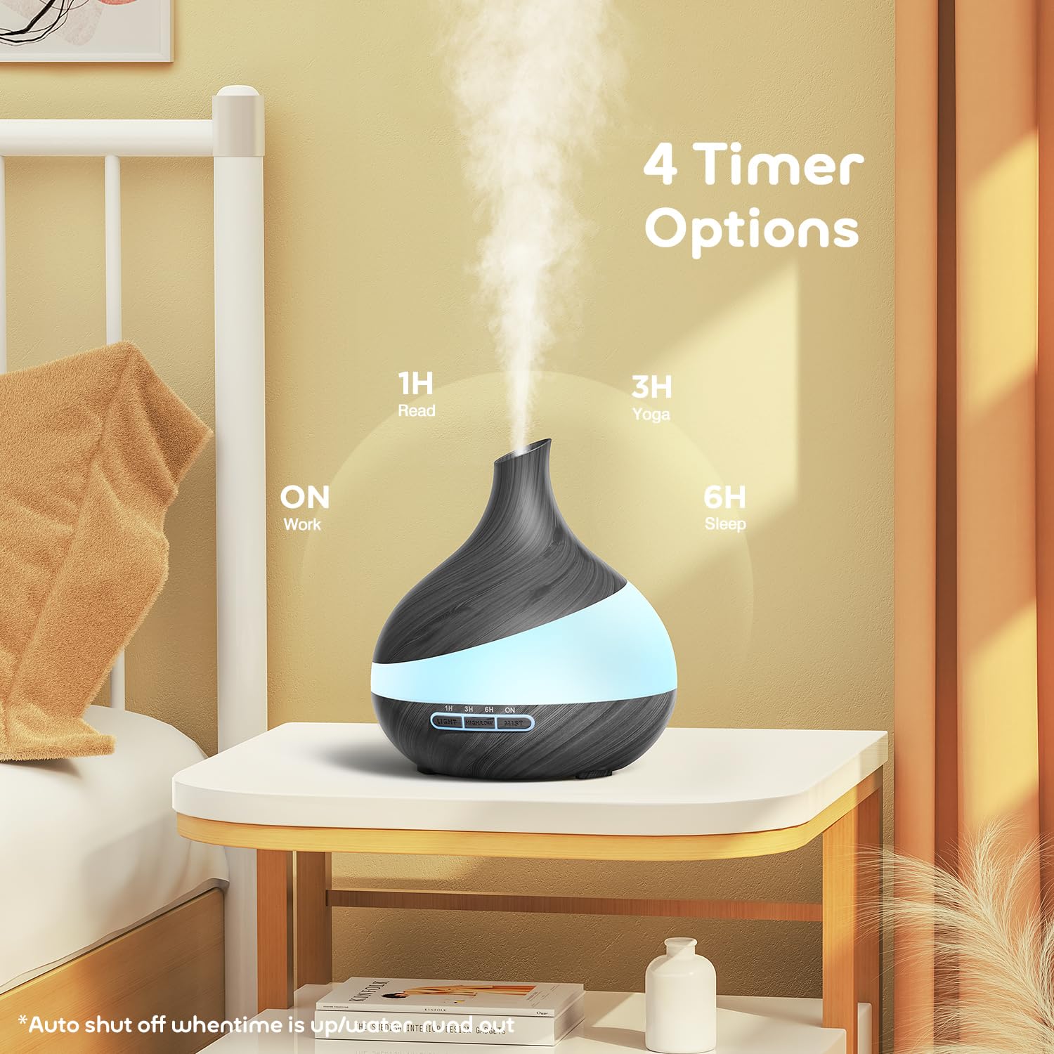 HJTHJT Essential Oil Diffuser 500ML with Remote

