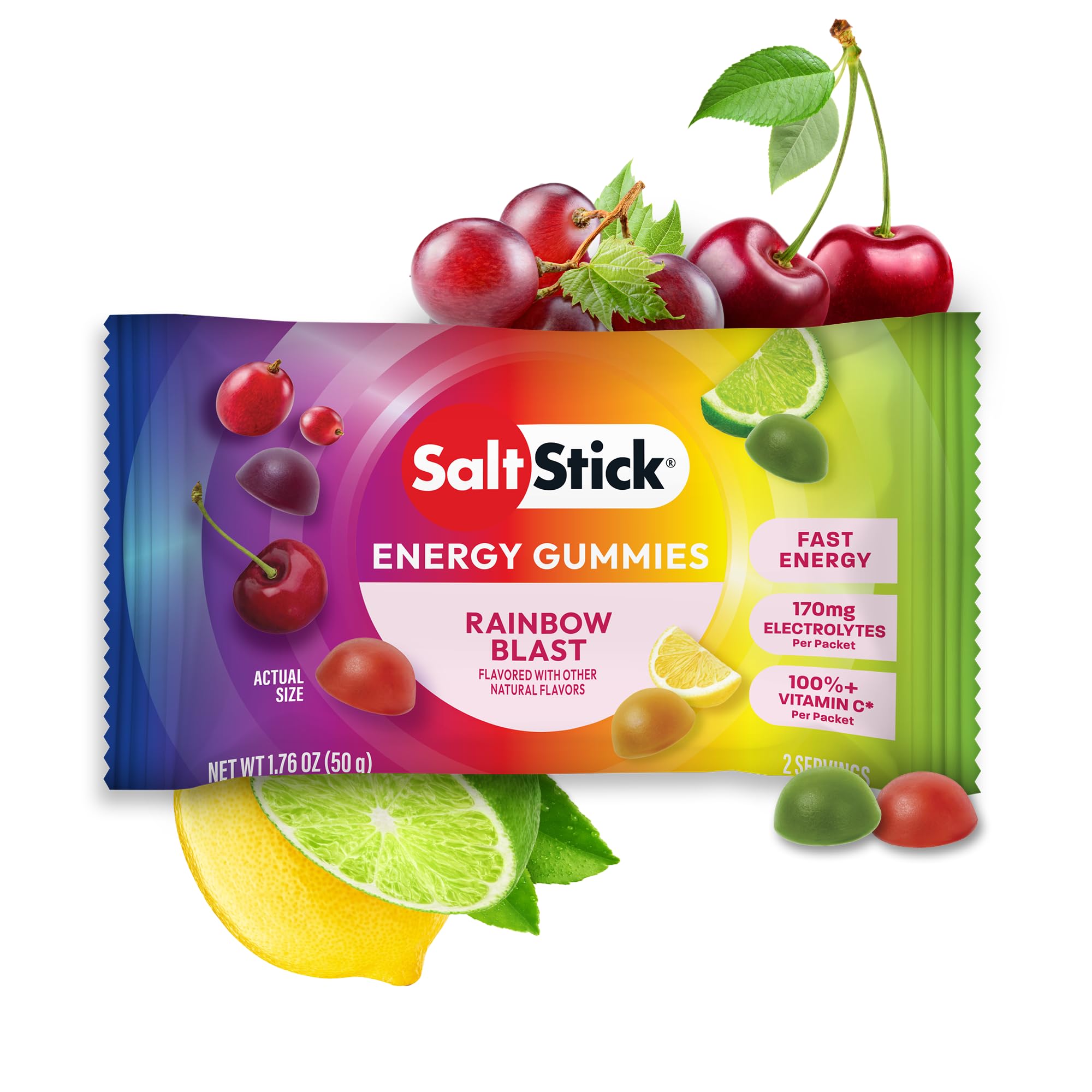 SaltStick Energy Gummies with Electrolytes - Caffeine Free