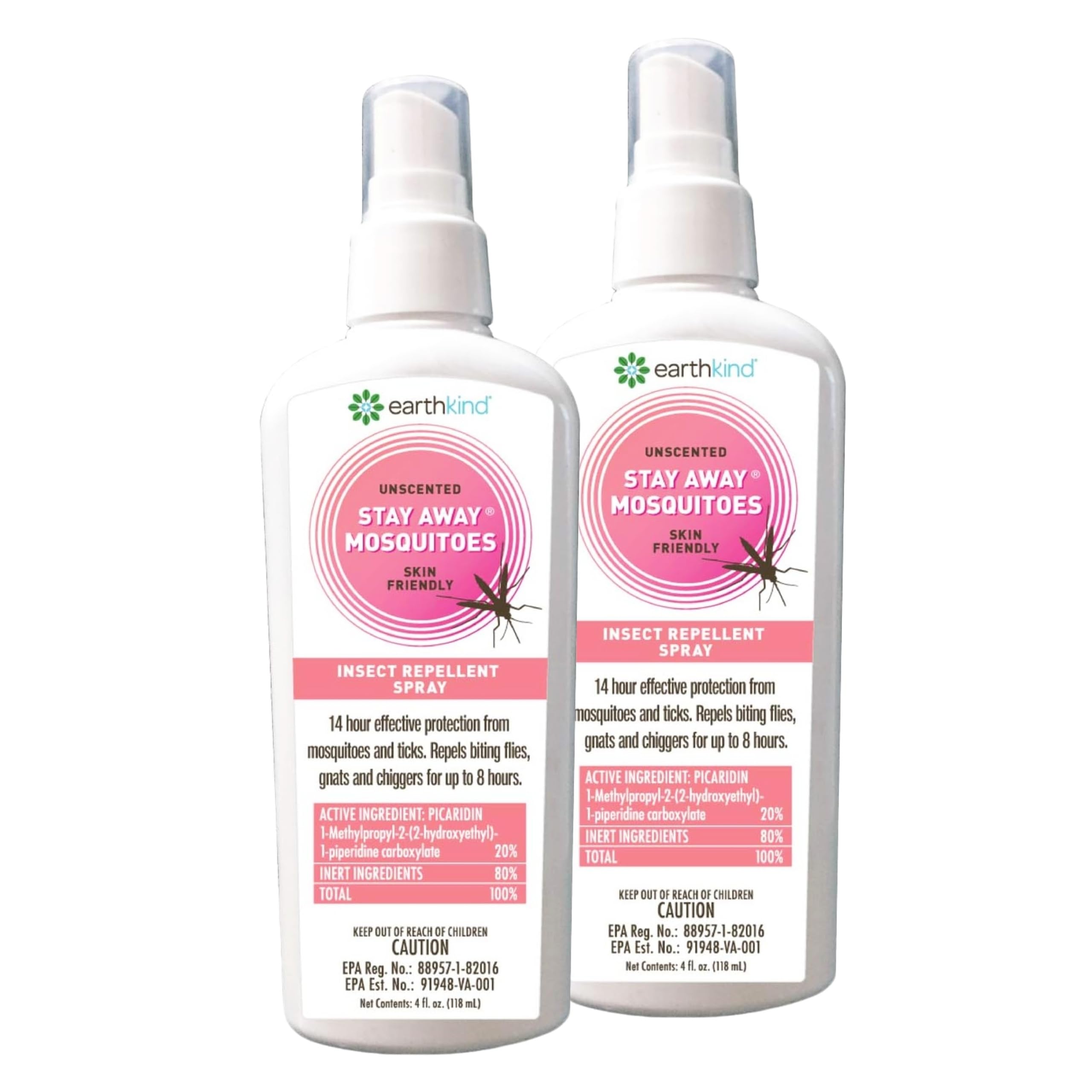 EarthKind Stay Away Mosquito Repellent - Unscented Picaridin

