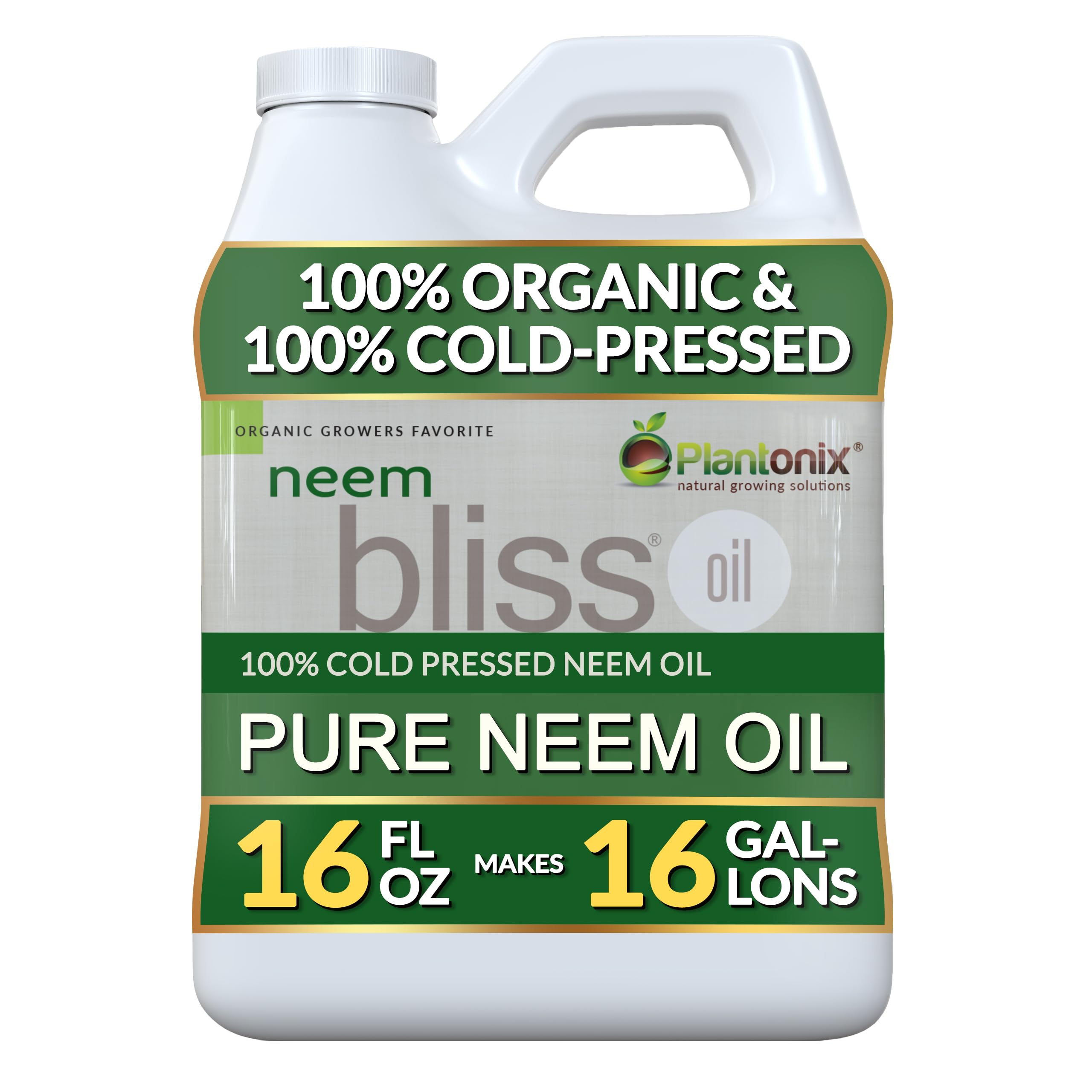 Neem Oil Concentrate by Plantonix - Pure Unrefined

