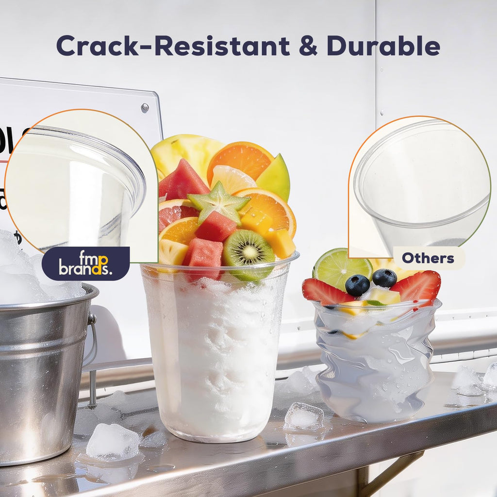 Clear Plastic Cups with Lids & Straws – BPA-Free

