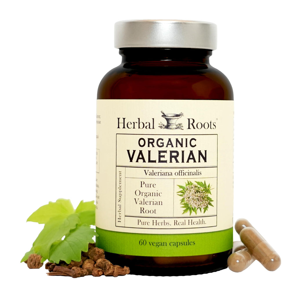Herbal Roots Valerian Root Capsules - Organic Non-GMO

