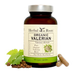 Herbal Roots Valerian Root Capsules - Organic Non-GMO

