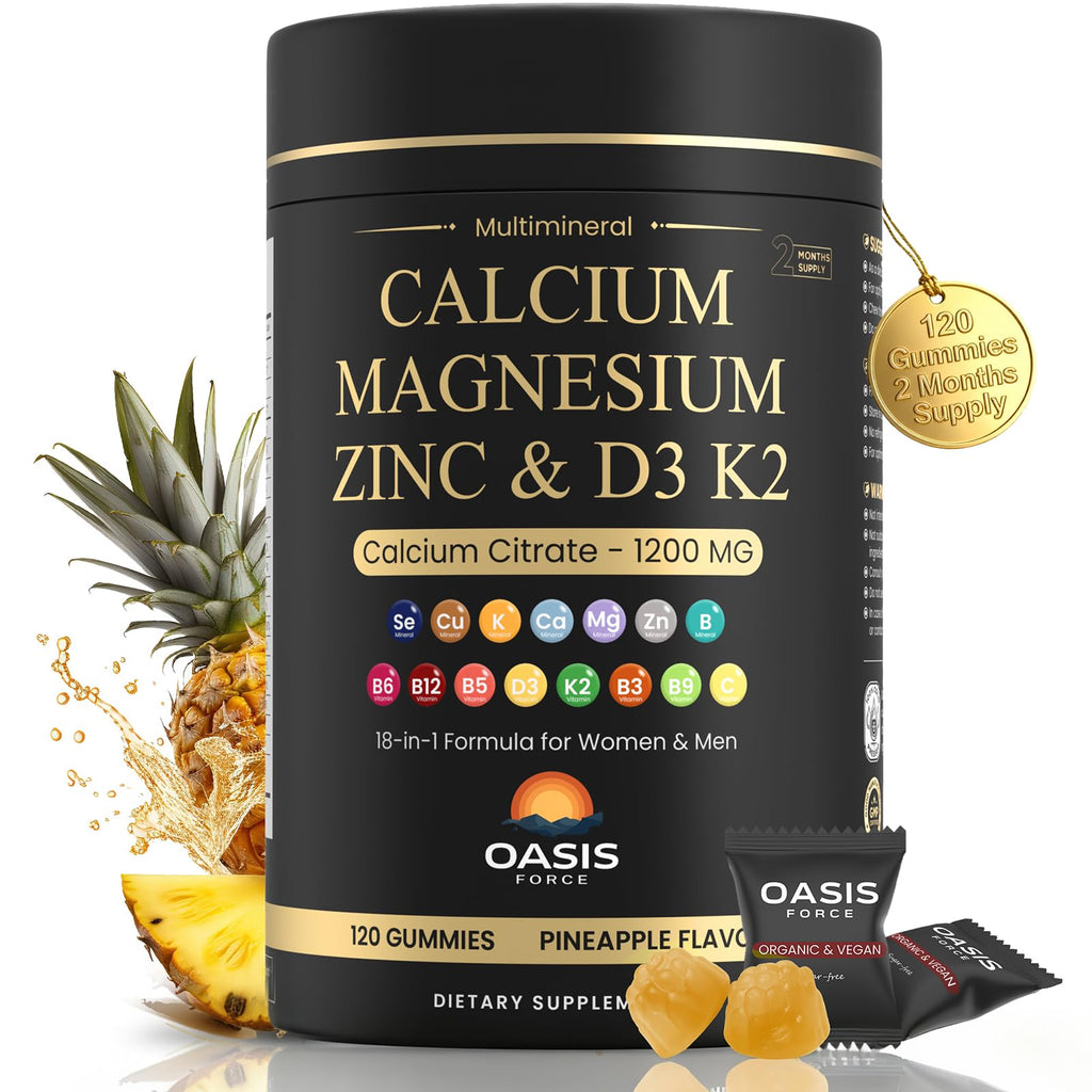 OASISFORCE Calcium Gummies for Bone Support

