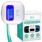 Bril UV-C Toothbrush Sanitizer and Holder, Wall Mounted, Rechargeable