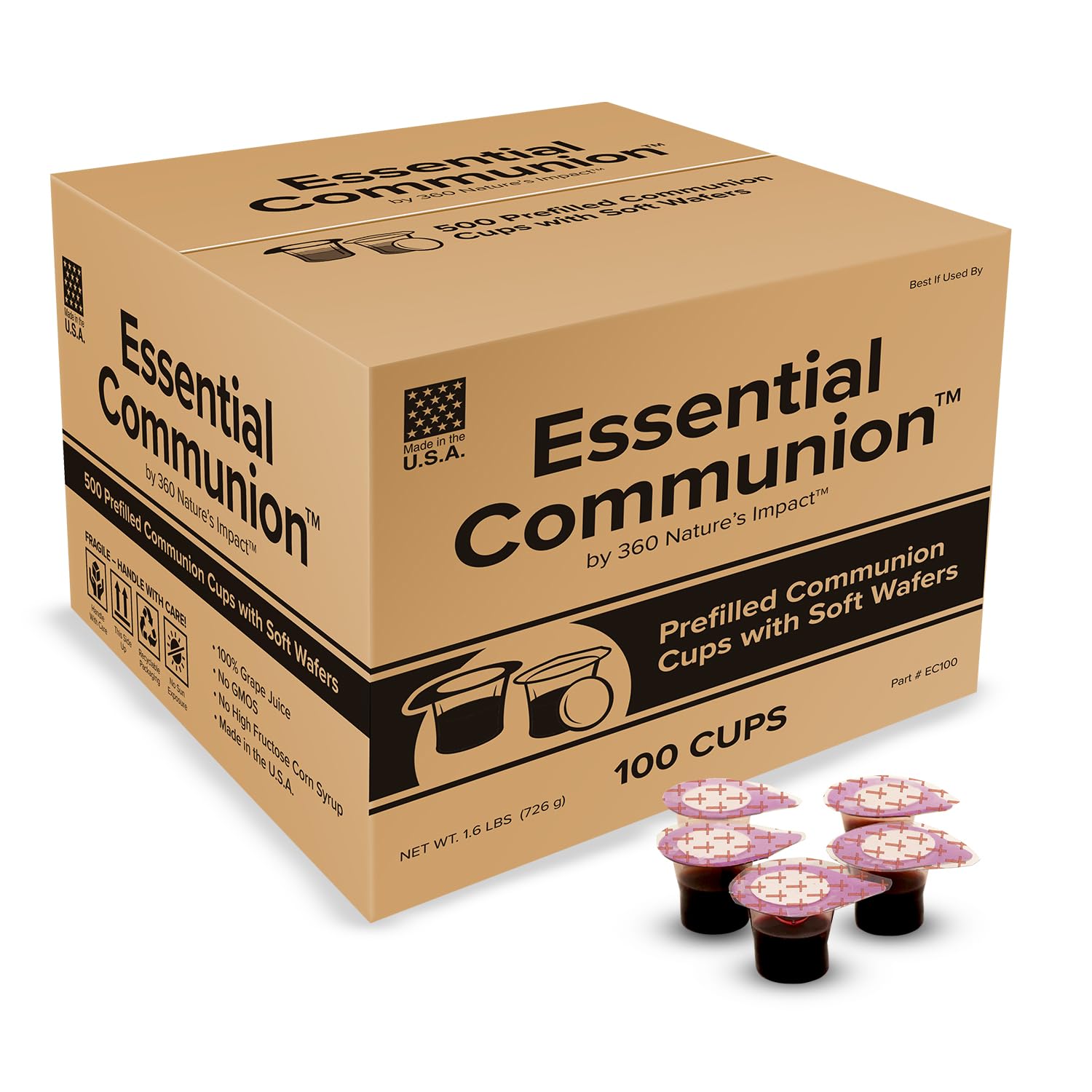 Prefilled Communion Cups and Wafer Set

