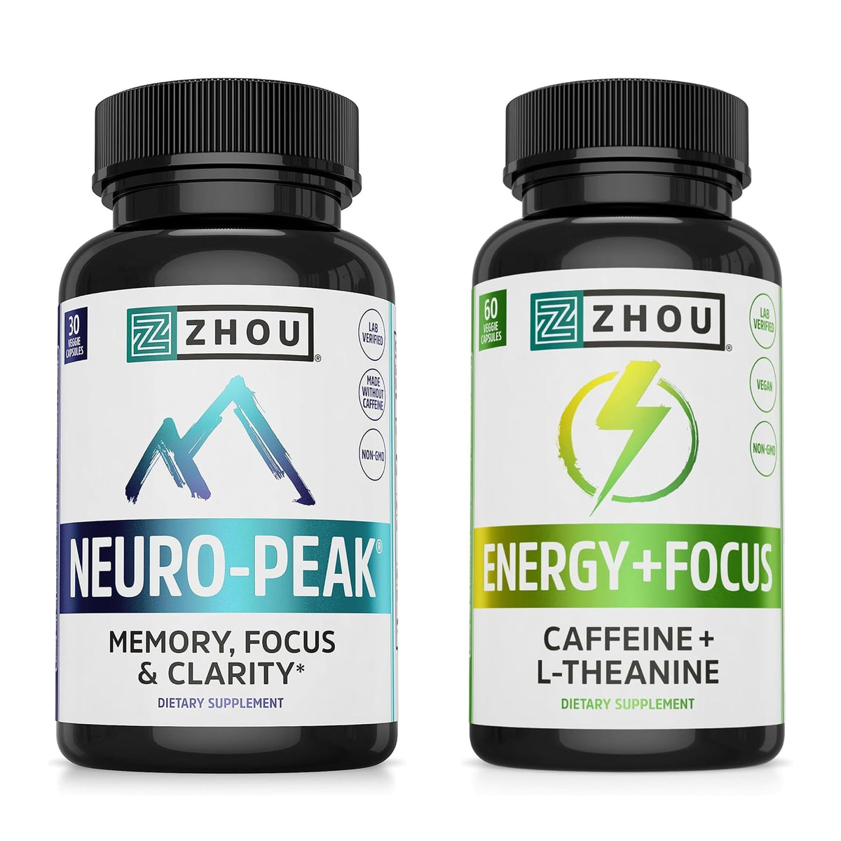 ZHOU Neuro-Peak Brain Support Supplement for Memory & Focus